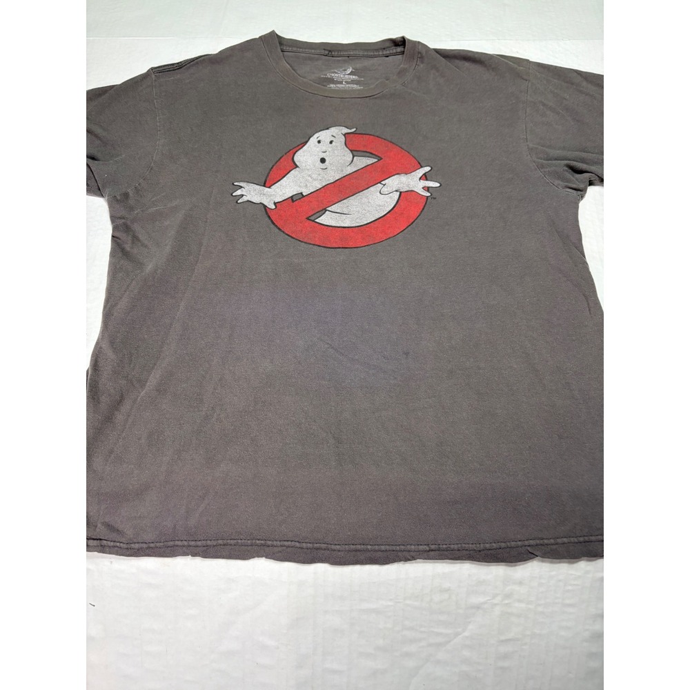 Ghostbusters Graphic T-Shirt Mens Large Gray Short Sleeve Movie Logo Tee
